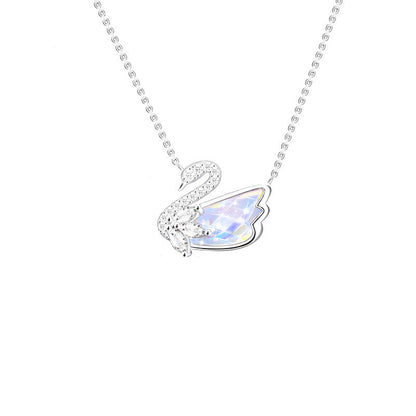 Sterling Silver Aurora Swan Necklace Original Design Hausofjb