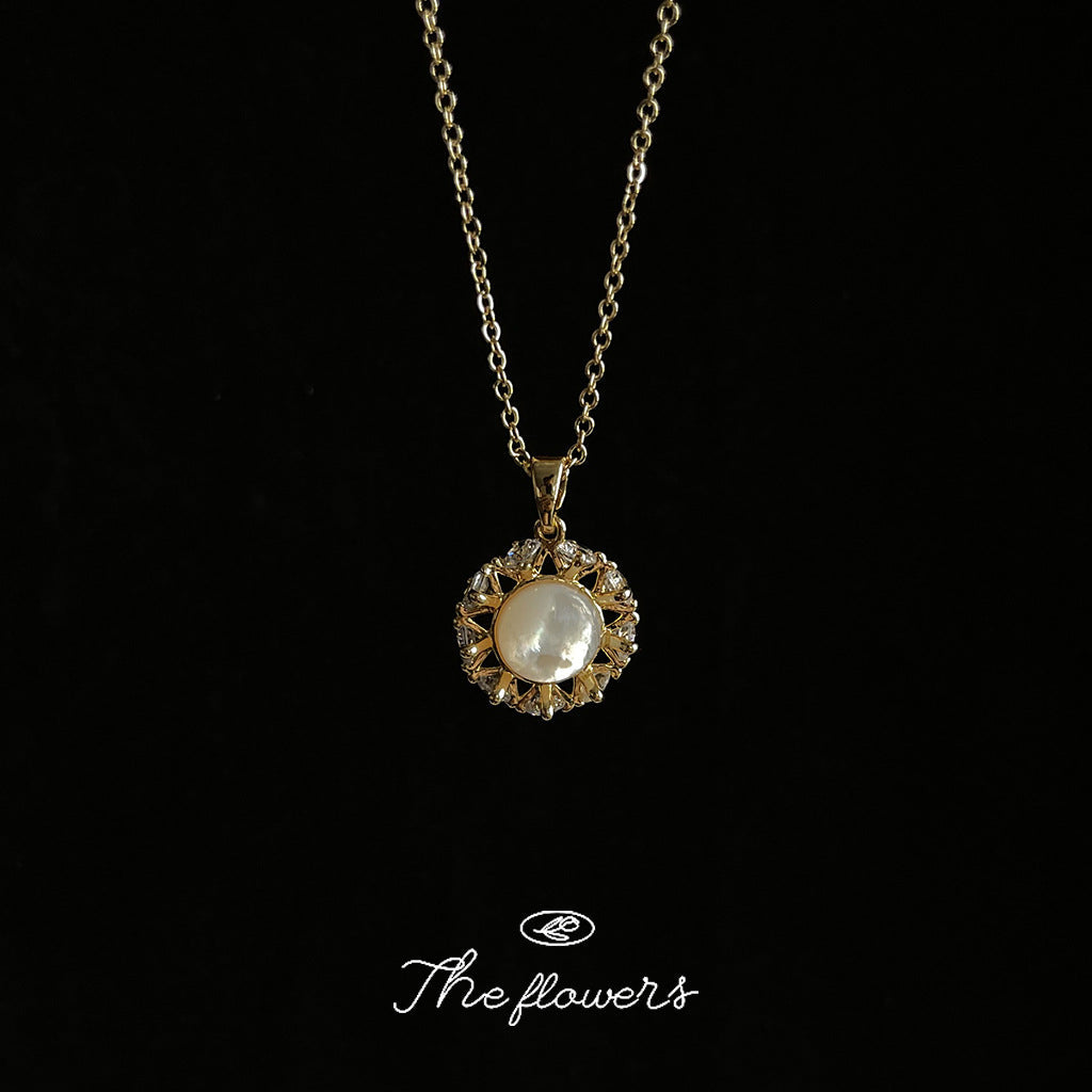French Inspired Lux Copper Shell Necklace For Daily Commuter Fashion Hausofjb