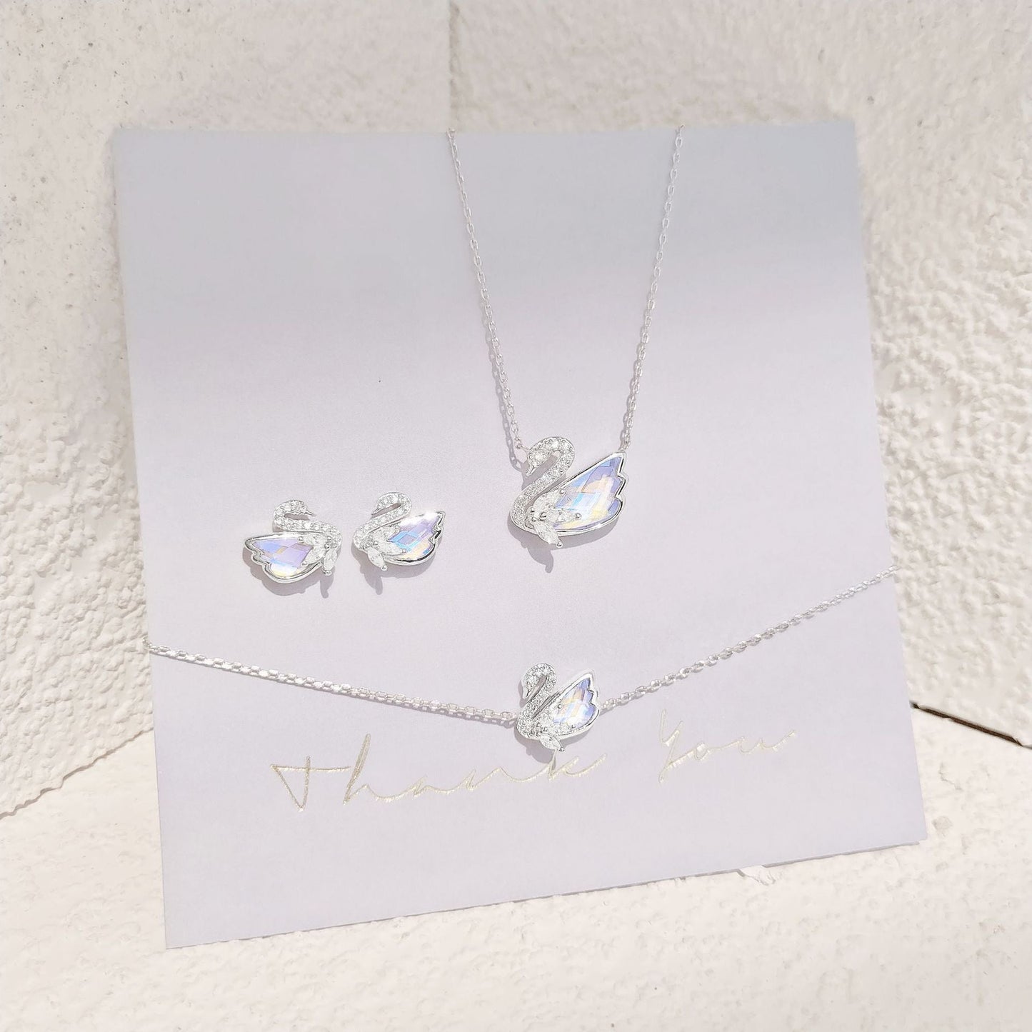 Sterling Silver Aurora Swan Necklace Original Design Hausofjb