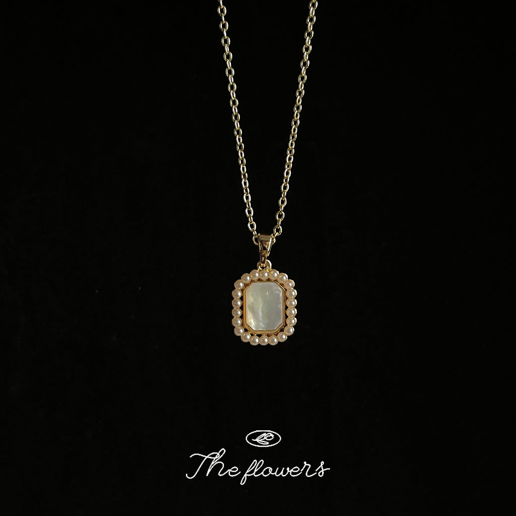 French Inspired Lux Copper Shell Necklace For Daily Commuter Fashion Hausofjb