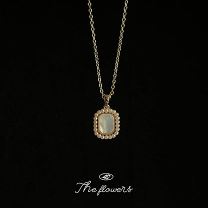 French Inspired Lux Copper Shell Necklace For Daily Commuter Fashion Hausofjb