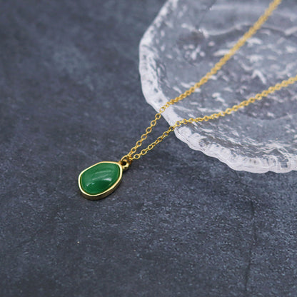 Clavicle Chain Necklaces For Women Titanium Steel Gold Plated Irregular Style Hausofjb