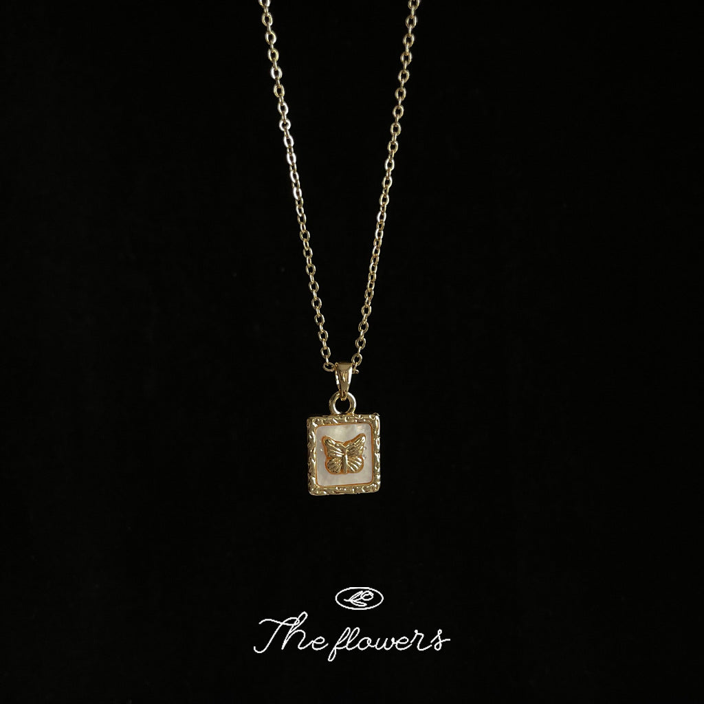 French Inspired Lux Copper Shell Necklace For Daily Commuter Fashion Hausofjb