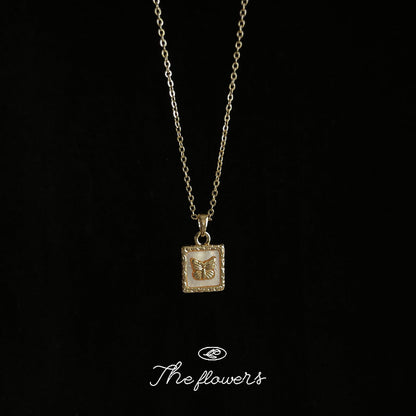French Inspired Lux Copper Shell Necklace For Daily Commuter Fashion Hausofjb