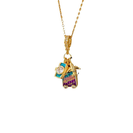 Elegant Titanium Steel Clavicle Necklace for Women Hausofjb