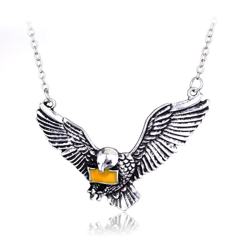 British Retro Owl Necklace Alloy Cartoon Pharmacy Bottle Death Holy Device Hausofjb