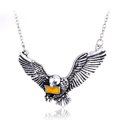British Retro Owl Necklace Alloy Cartoon Pharmacy Bottle Death Holy Device Hausofjb
