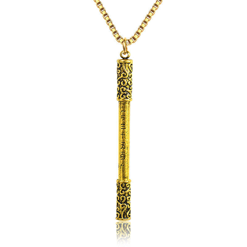 Golden Alloy Necklace Irregular Design European American Style Hausofjb