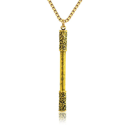 Golden Alloy Necklace Irregular Design European American Style Hausofjb