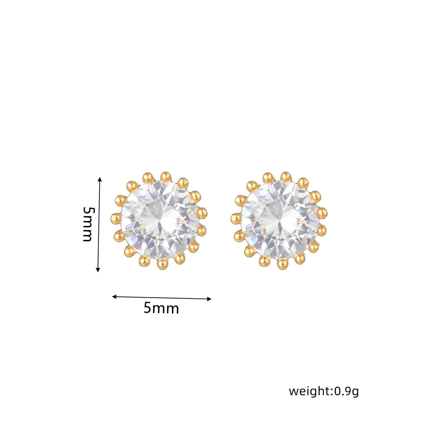 16 Pairs Pink Heart Stud Hoop Huggies Drop Earrings Set, 18K Gold Plated Stacking CZ & Pearl Designs, Planet Snowflake Moon Star | Cubic Zirconia