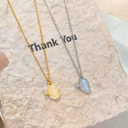 Sense Lucky Kitten Titanium Steel Necklace For Women Gold Silver Hausofjb