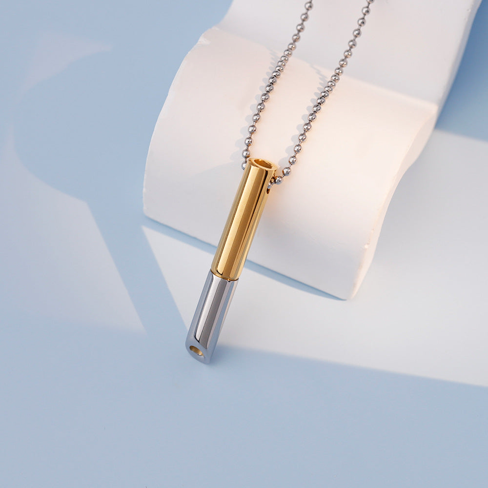 Matching Adjustable Breathing Decompression Stainless Steel Necklace Hausofjb