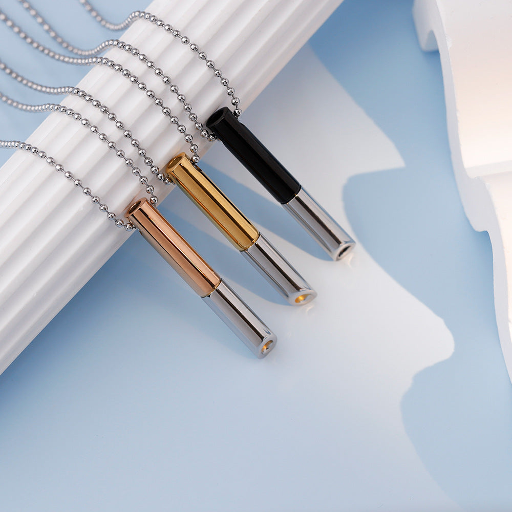 Matching Adjustable Breathing Decompression Stainless Steel Necklace Hausofjb