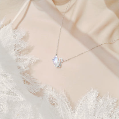 Sterling Silver Aurora Swan Necklace Original Design Hausofjb