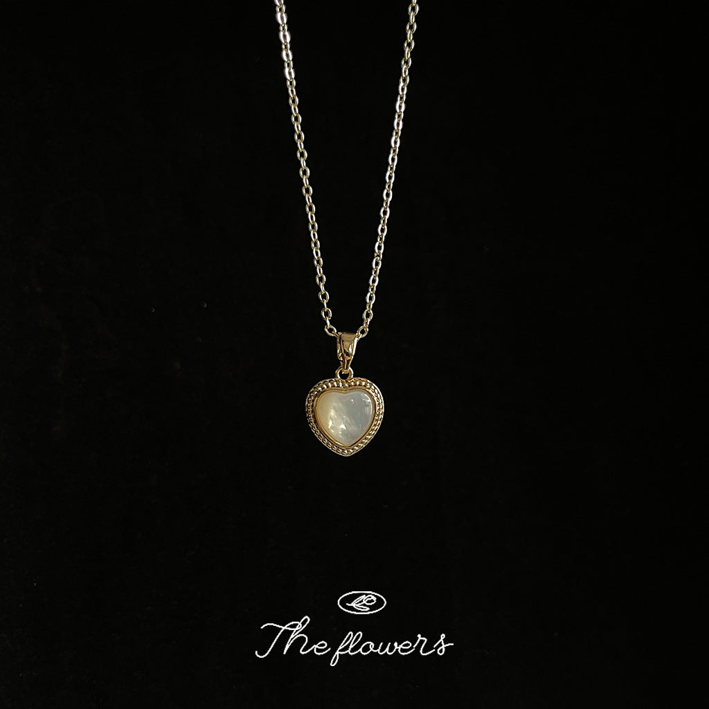 French Inspired Lux Copper Shell Necklace For Daily Commuter Fashion Hausofjb
