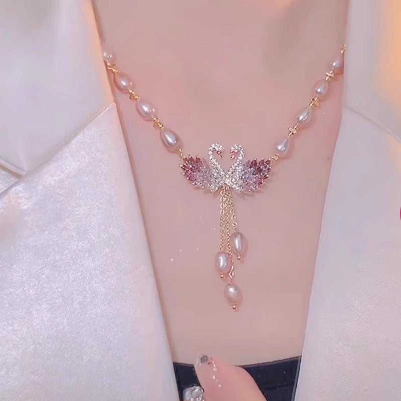 Korean Style Imitation Pearl Necklace With Elegant Finish Hausofjb