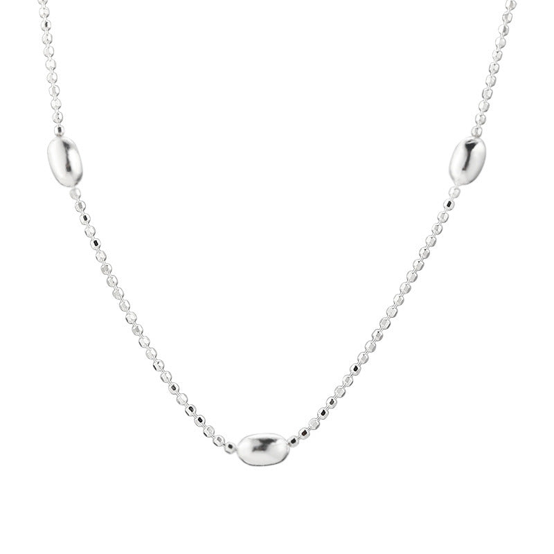Women's Clavicle Chain Necklace Set Ellipse Style Sweet Fashion Hausofjb