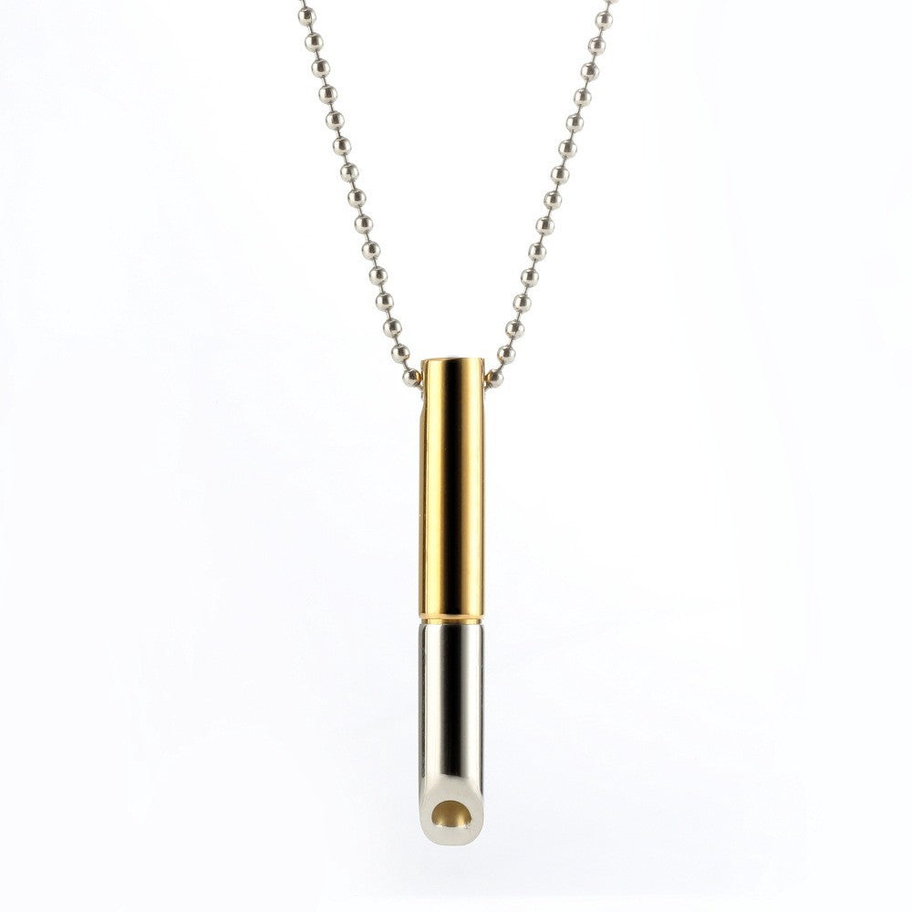 Matching Adjustable Breathing Decompression Stainless Steel Necklace Hausofjb