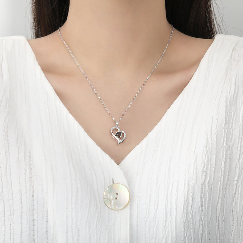 Korean Style Love Geometry Clavicle Chain Necklace Hausofjb