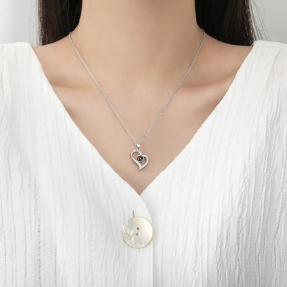 Korean Style Love Geometry Clavicle Chain Necklace Hausofjb