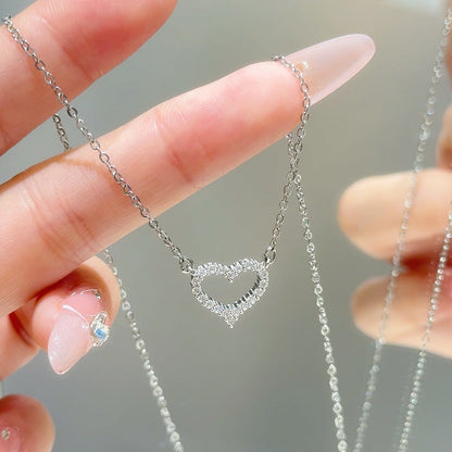 Women's White Chalcedony Titanium Steel Necklace Bow Design High Grade Classic Hausofjb