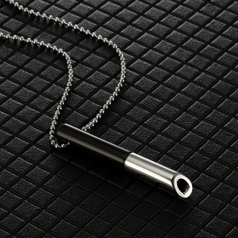 Matching Adjustable Breathing Decompression Stainless Steel Necklace Hausofjb