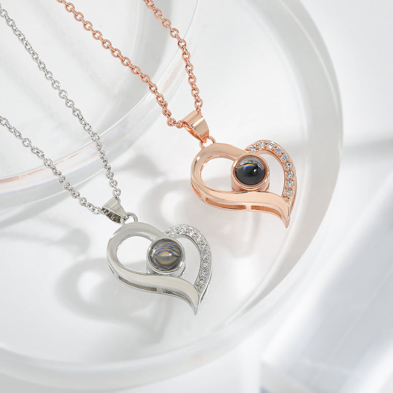 Korean Style Love Geometry Clavicle Chain Necklace Hausofjb