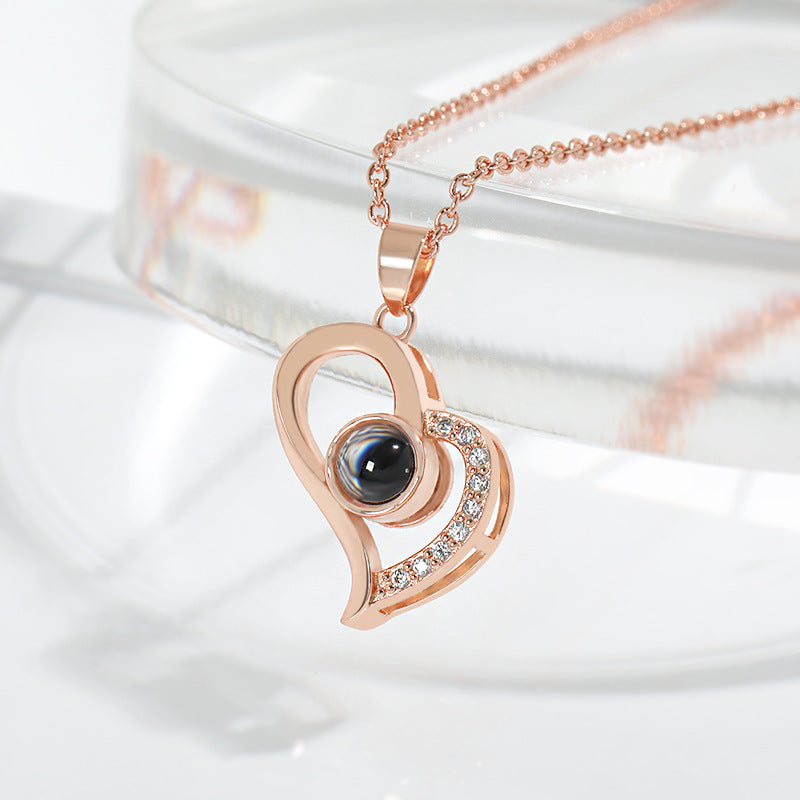 Korean Style Love Geometry Clavicle Chain Necklace Hausofjb