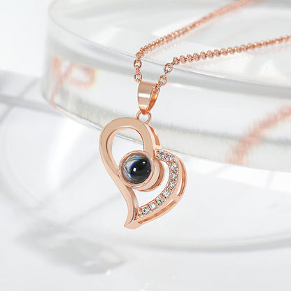 Korean Style Love Geometry Clavicle Chain Necklace Hausofjb