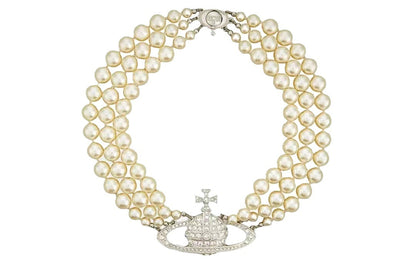 Womens Queen Mother Of The West Pearl Bead Necklace Punk Style Hausofjb