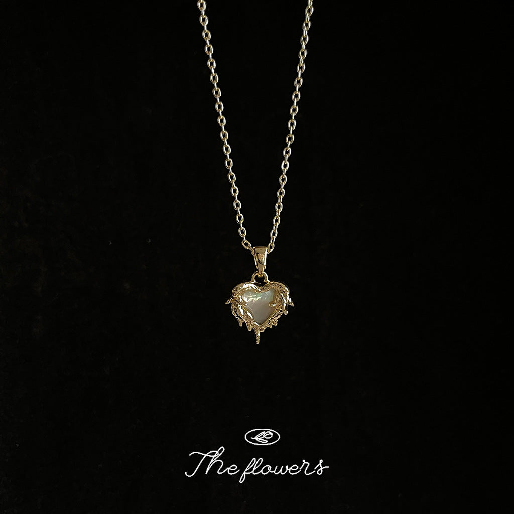 French Inspired Lux Copper Shell Necklace For Daily Commuter Fashion Hausofjb
