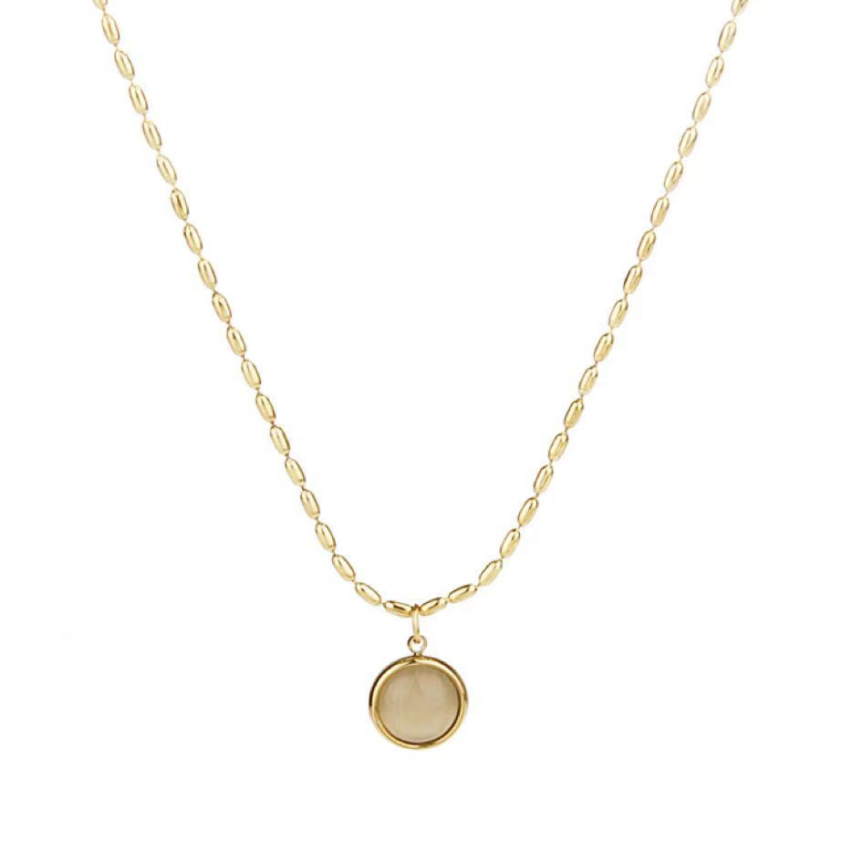 Light Luxury Clavicle Chain Necklace Titanium Steel Minimalist Style Hausofjb