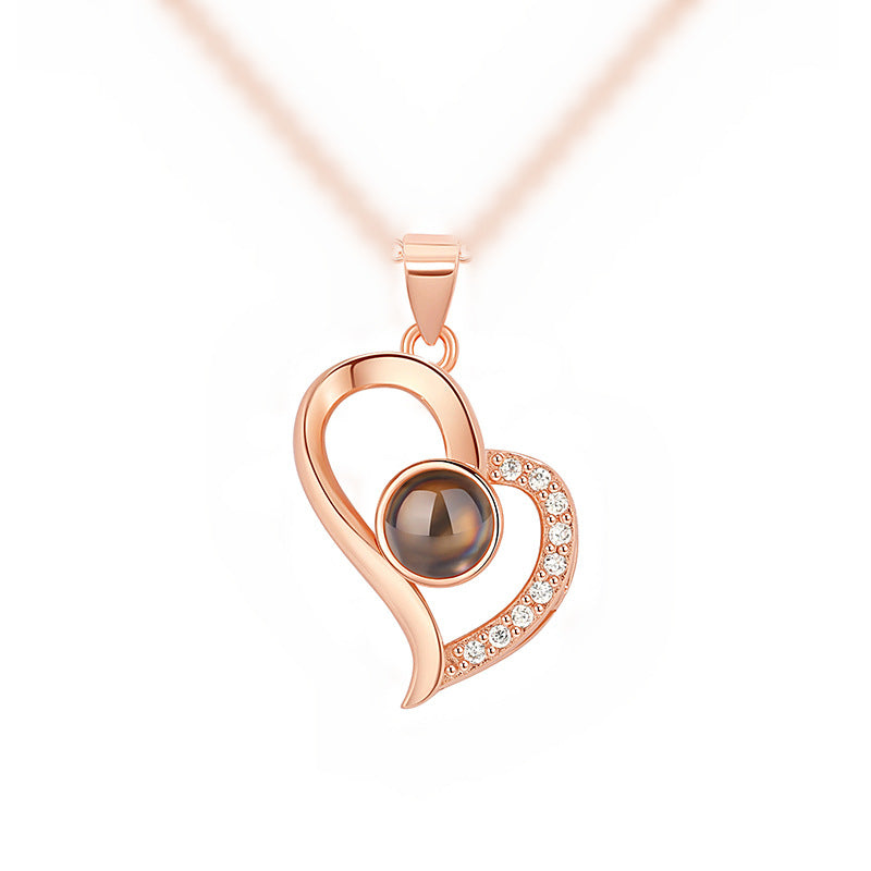 Korean Style Love Geometry Clavicle Chain Necklace Hausofjb