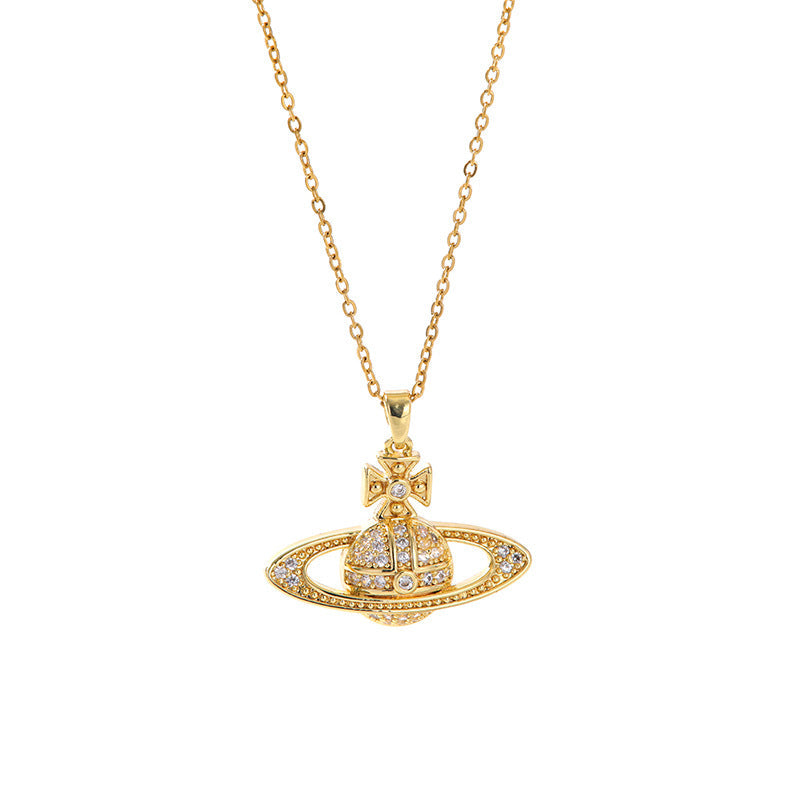 Titanium Steel Saturn Necklace The Queen Mother Of West Luxe Jewelry Hausofjb