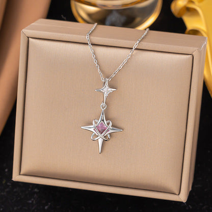 Gold Light Titanium Steel Clavicle Chain Necklace Original Design Hausofjb