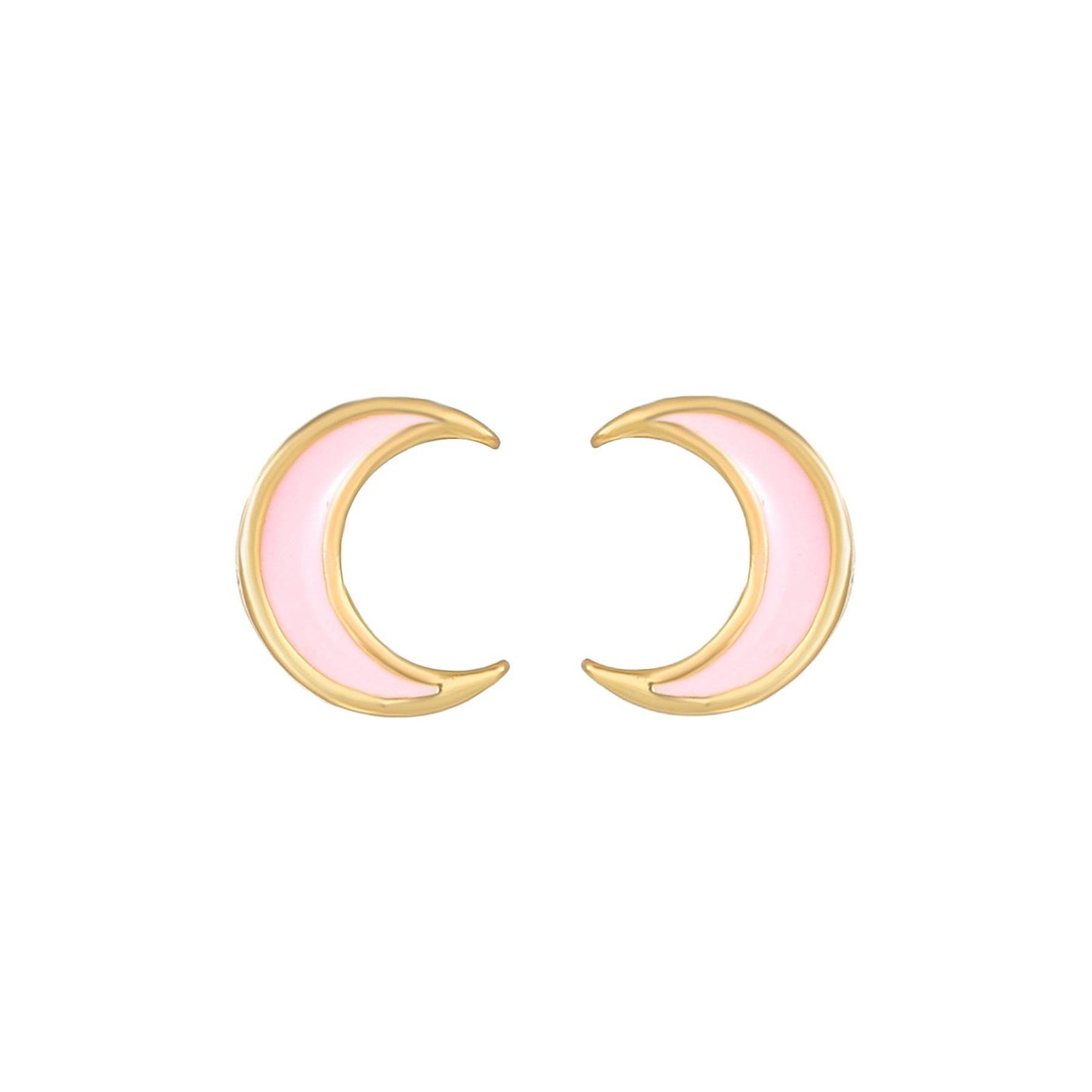 16 Pairs Pink Heart Stud Hoop Huggies Drop Earrings Set, 18K Gold Plated Stacking CZ & Pearl Designs, Planet Snowflake Moon Star | Cubic Zirconia