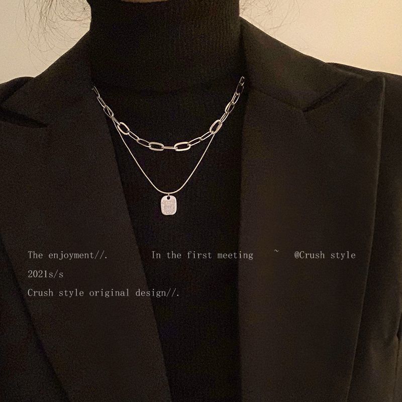 Women's Luxury Geometric Chain Necklace Alloy Irregular Design Hausofjb