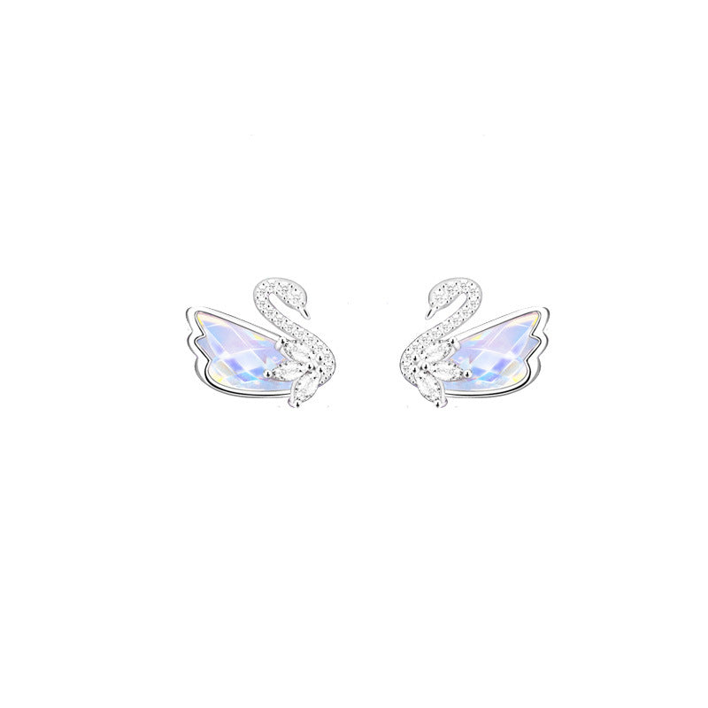 Sterling Silver Aurora Swan Necklace Original Design Hausofjb