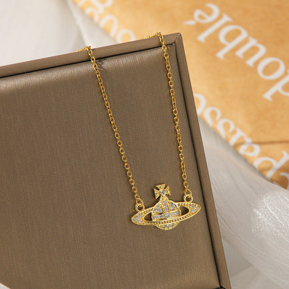Titanium Steel Saturn Necklace The Queen Mother Of West Luxe Jewelry Hausofjb