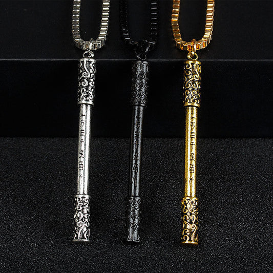 Golden Alloy Necklace Irregular Design European American Style Hausofjb