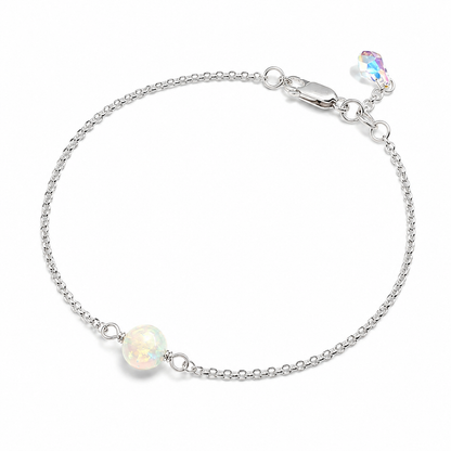 Opal Bracelet with Swarovski Clasp