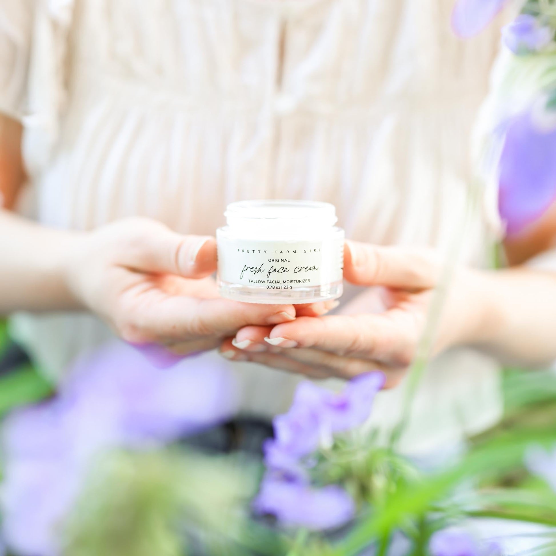 Fresh Face Cream Anti-Aging Tallow Moisturizer Pretty farm girl