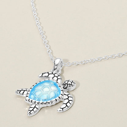Women's Sea Turtle Charm Pendant Necklace