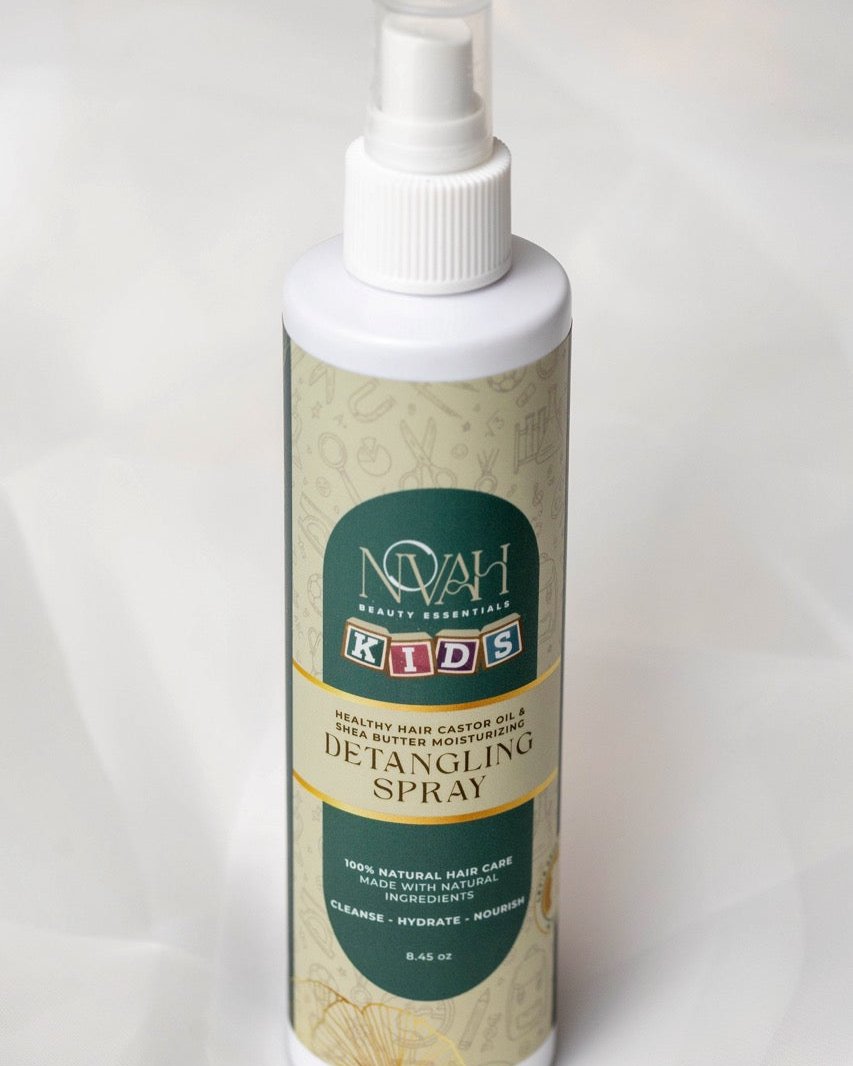 Healthy Hair Castor Oil And Shea Butter Moisturizing Detangling Spray Novah Beauty Essentials