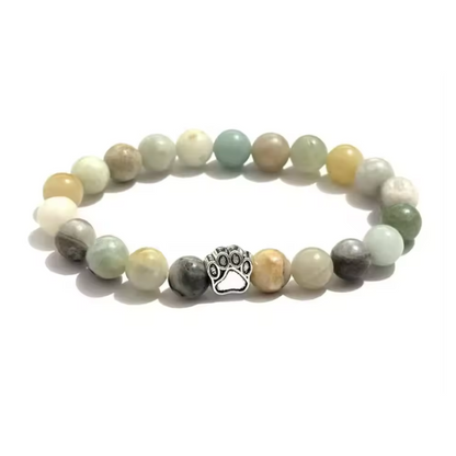 PawZee Beaded Bracelet with Paw Charm
