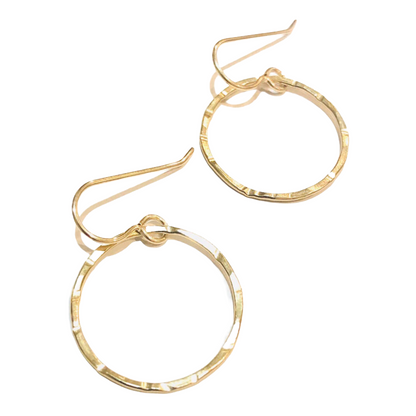 14k gold filled or sterling silver SMALL HOOP EARRINGS