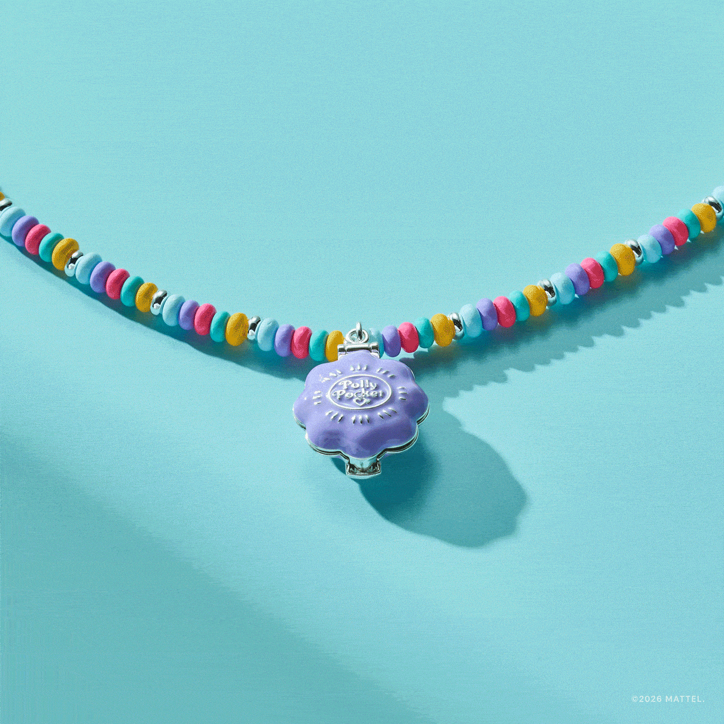 Polly Pocket™ Limited Edition Pool Party Beaded Locket Necklace ALEX AND ANI
