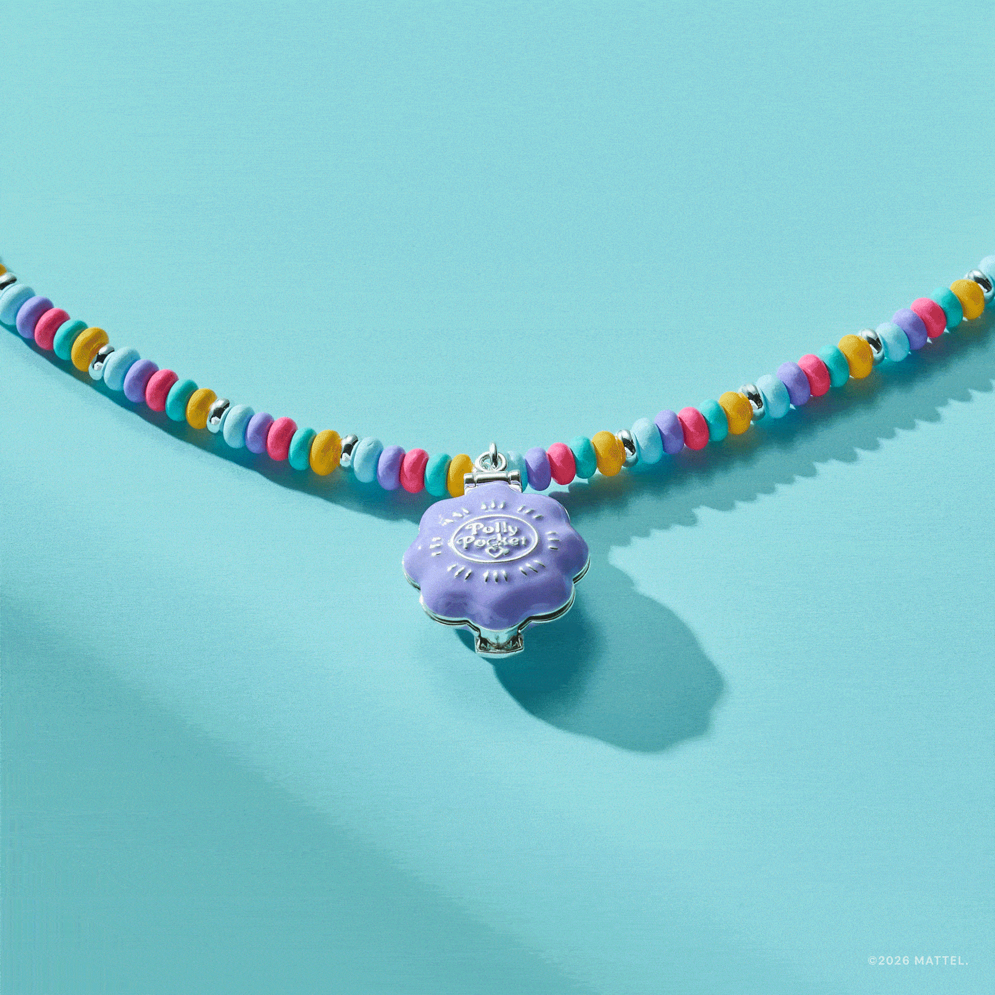 Polly Pocket™ Limited Edition Pool Party Beaded Locket Necklace ALEX AND ANI
