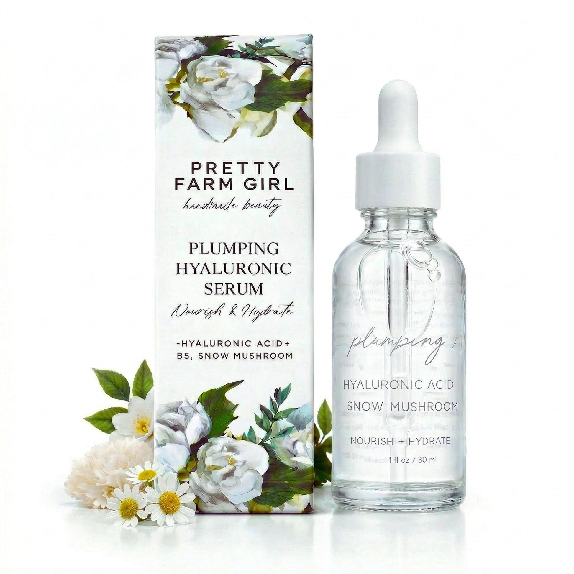 Hyaluronic Plumping Serum with Vitamin B5 + Snow Mushroom Pretty farm girl