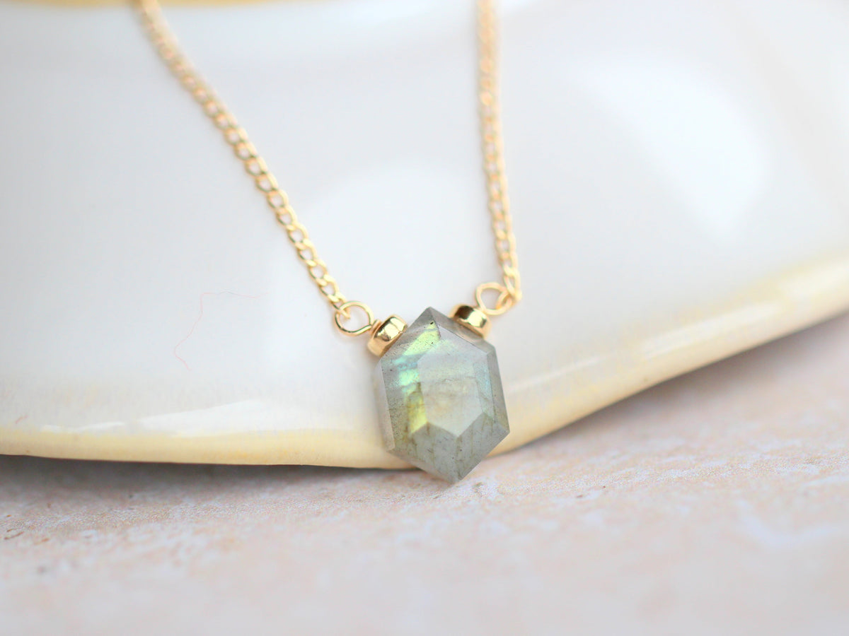 Prism Necklace - Labradorite